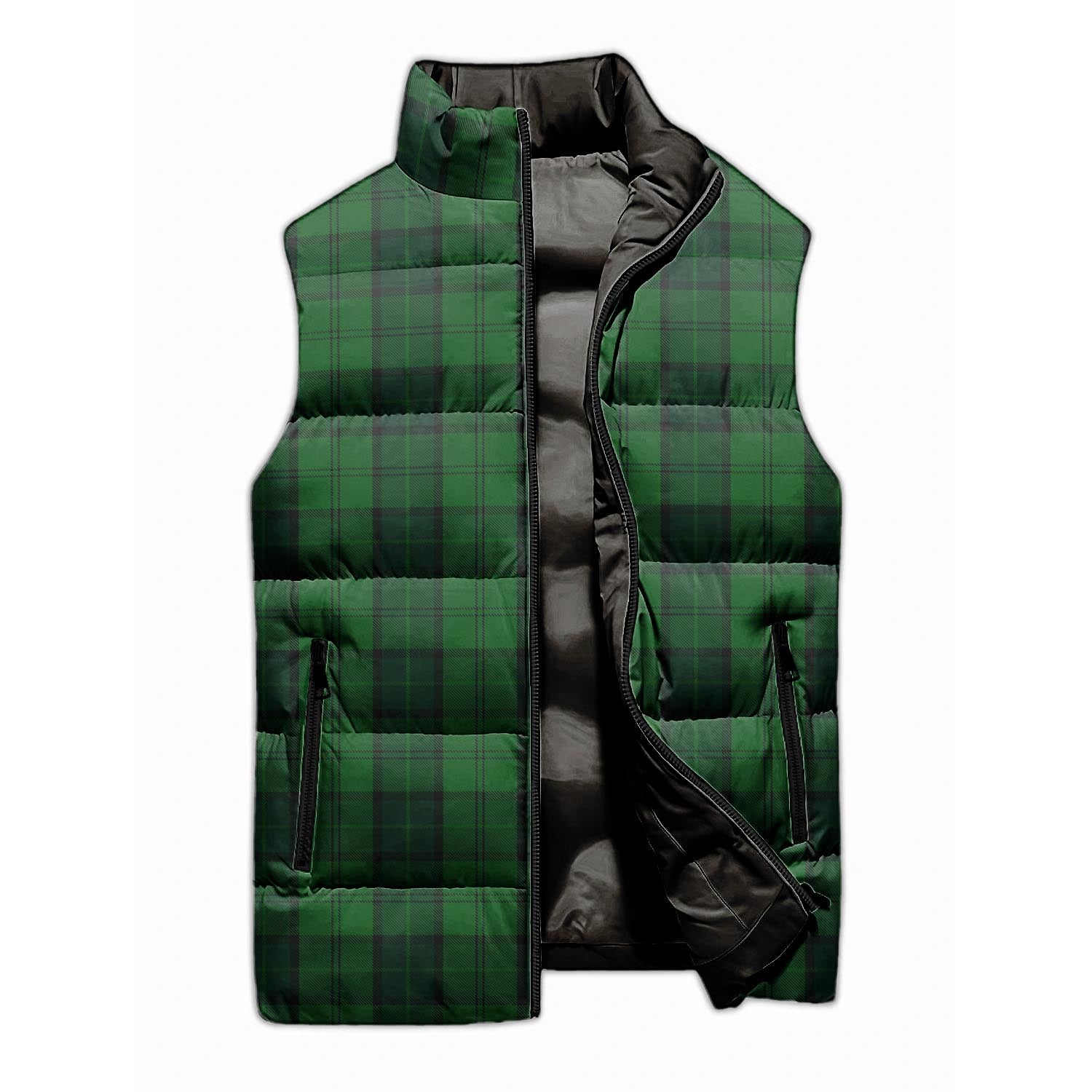 Dunbar Hunting Tartan Sleeveless Puffer Jacket - Tartanvibesclothing