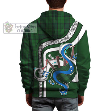 Dunbar Hunting Tartan Hoodie with Epic Bagpipe Style