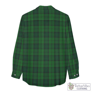 Dunbar Hunting Tartan Women's Casual Shirt with Family Crest