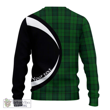 Dunbar Hunting Tartan Ugly Sweater with Family Crest Circle Style