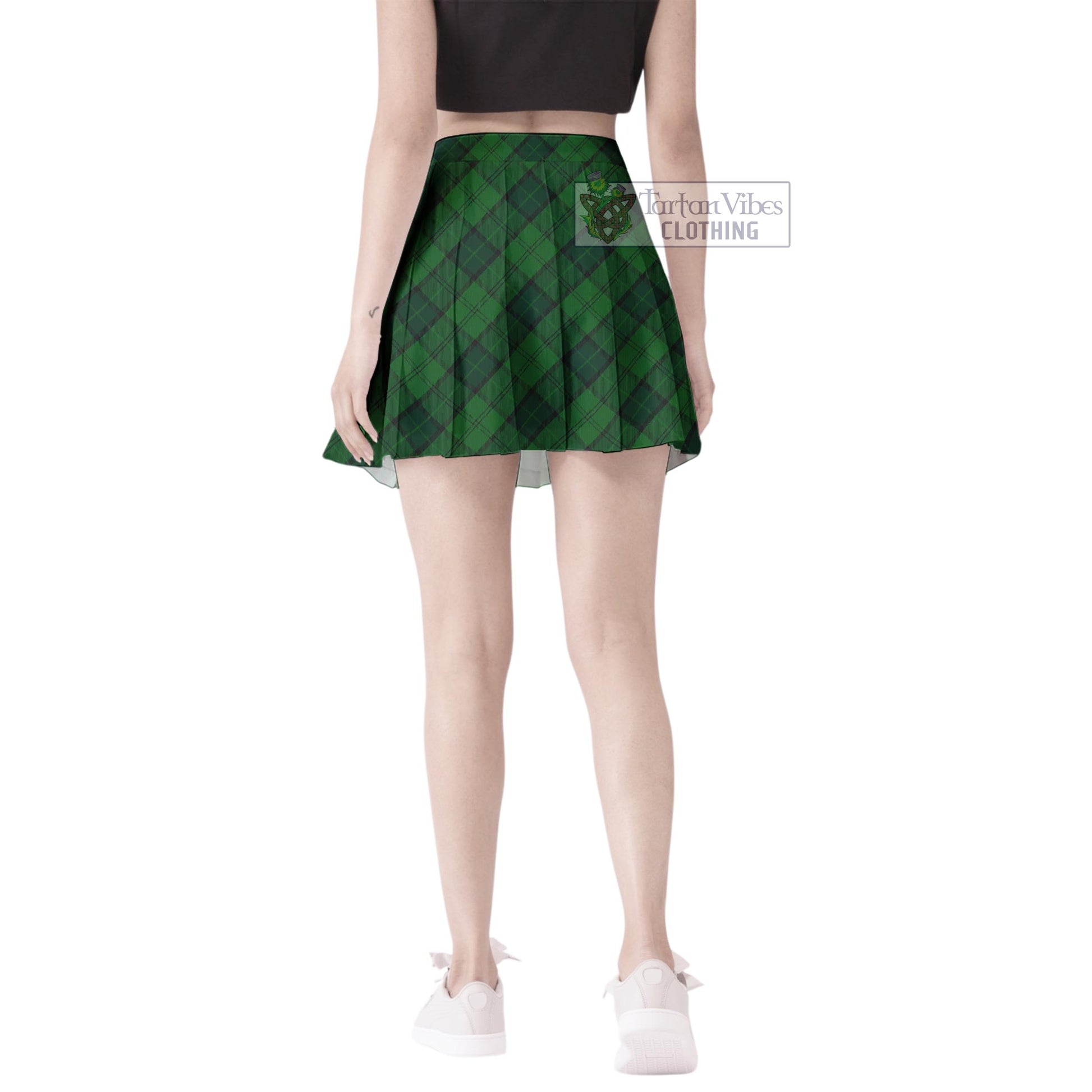 Tartan Vibes Clothing Dunbar Hunting Tartan Women's Plated Mini Skirt