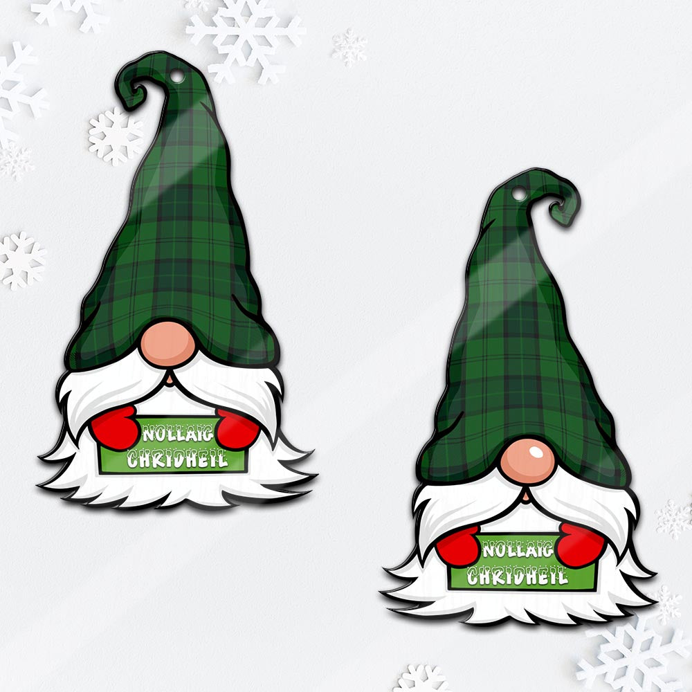 Dunbar Hunting Gnome Christmas Ornament with His Tartan Christmas Hat - Tartan Vibes Clothing