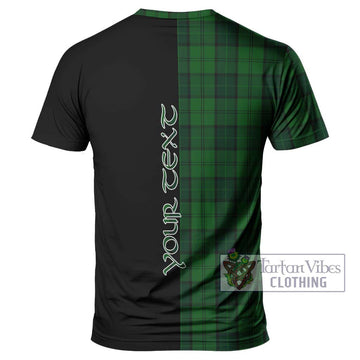 Dunbar Hunting Tartan T-Shirt with Family Crest and Half Of Me Style