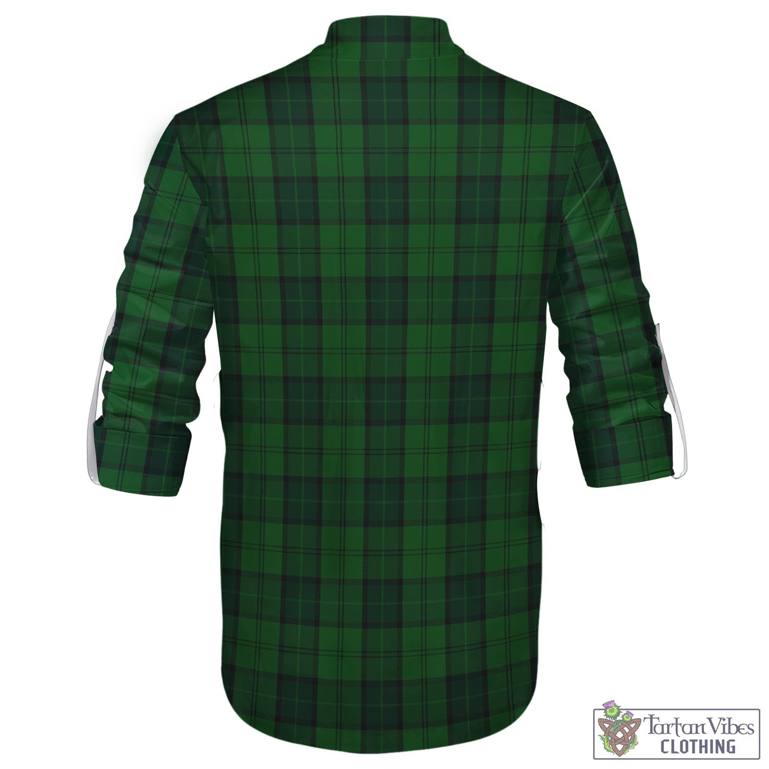 Tartan Vibes Clothing Dunbar Hunting Tartan Men's Scottish Traditional Jacobite Ghillie Kilt Shirt