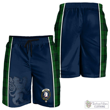 Dunbar Hunting Tartan Men's Shorts with Family Crest and Lion Rampant Vibes Sport Style