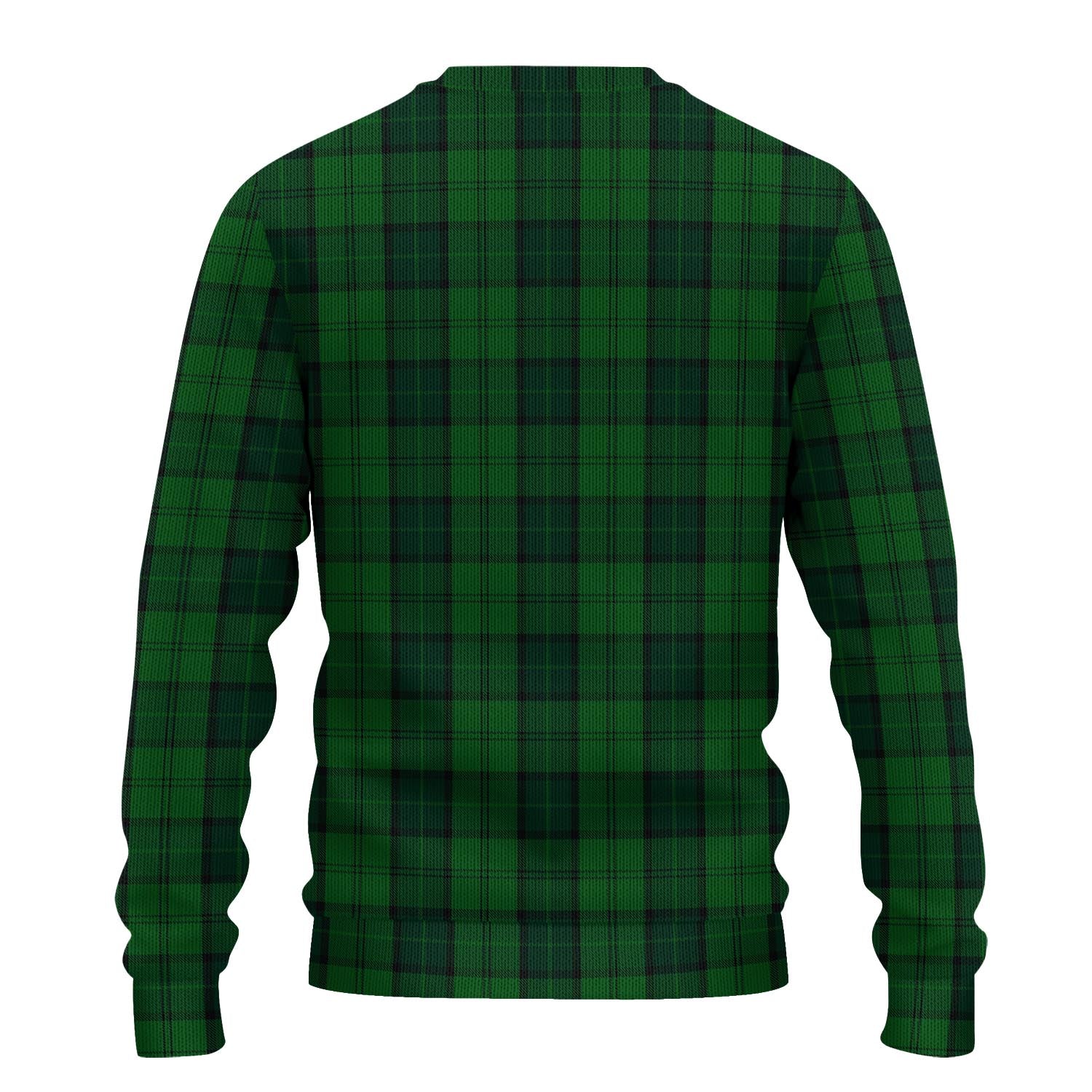 Dunbar Hunting Tartan Knitted Sweater with Family Crest - Tartanvibesclothing