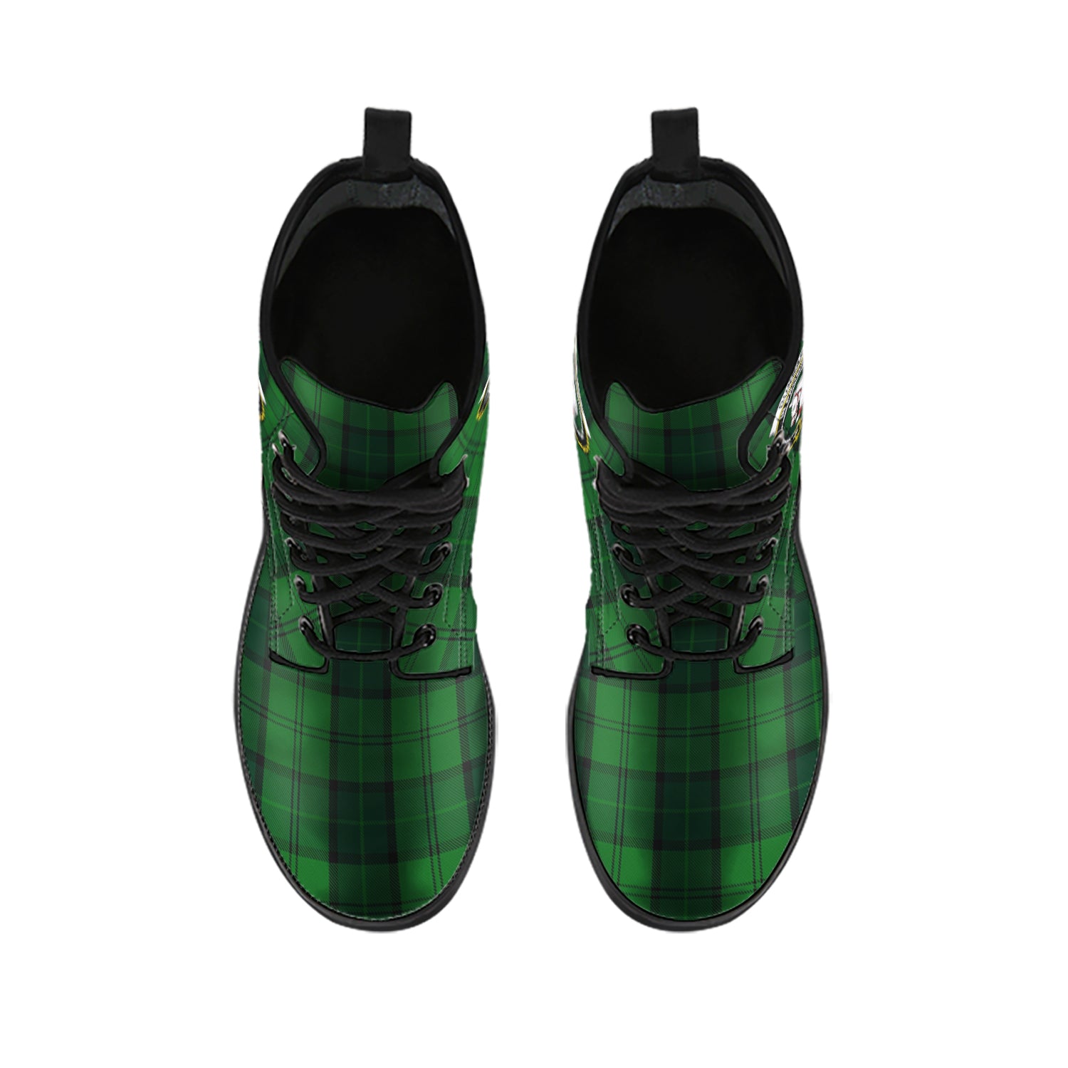 dunbar-hunting-tartan-leather-boots-with-family-crest