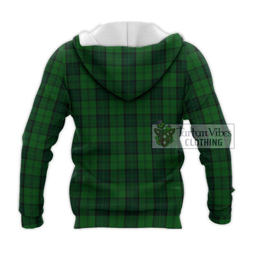 Dunbar Hunting Tartan Knitted Hoodie with Family Crest DNA In Me Style