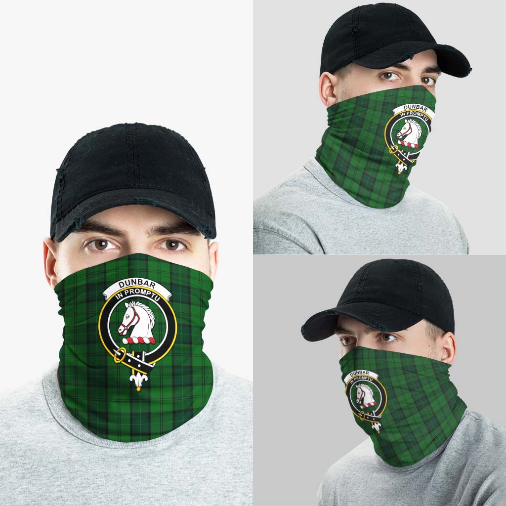 Dunbar Hunting Tartan Neck Gaiters, Tartan Bandanas, Tartan Head Band with Family Crest