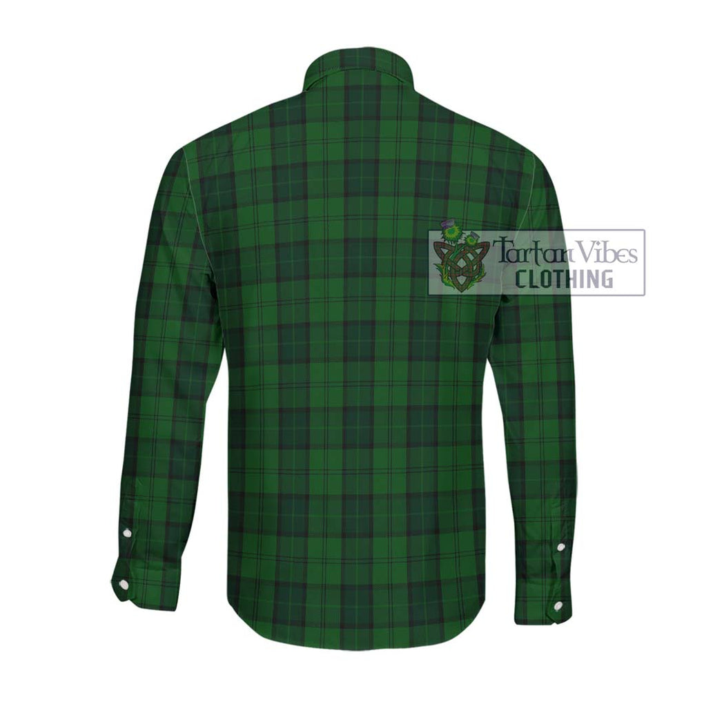 Dunbar Hunting Tartan Long Sleeve Button Shirt with Family Crest DNA In Me Style - Tartanvibesclothing Shop