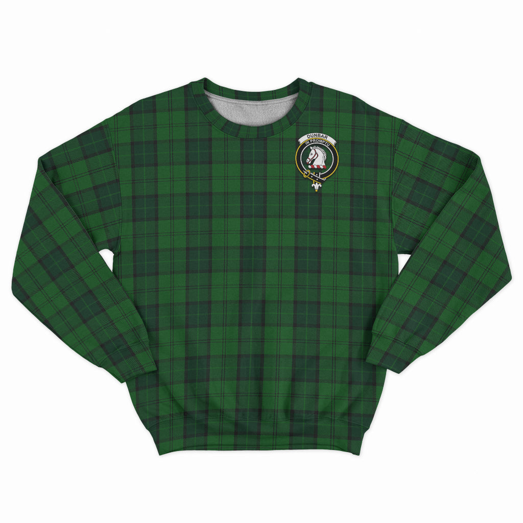 Dunbar Hunting Tartan Sweatshirt with Family Crest - Tartan Vibes Clothing