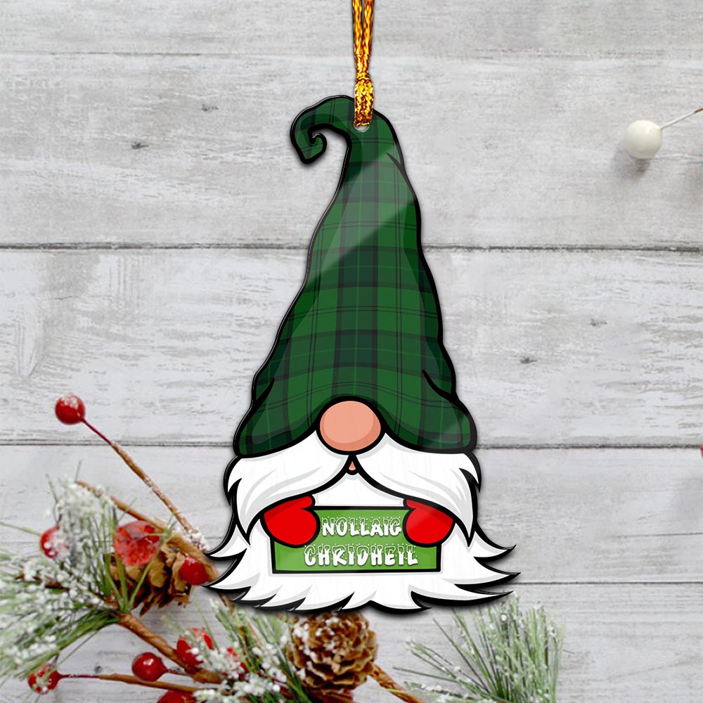 Dunbar Hunting Gnome Christmas Ornament with His Tartan Christmas Hat - Tartan Vibes Clothing