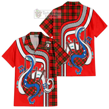 Dunbar Modern Tartan Short Sleeve Button Shirt with Epic Bagpipe Style