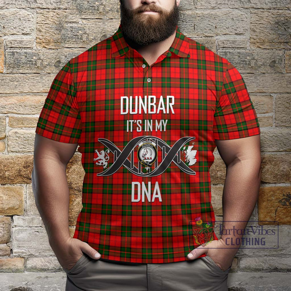 Dunbar Modern Tartan Polo Shirt with Family Crest DNA In Me Style Kid - Tartanvibesclothing Shop