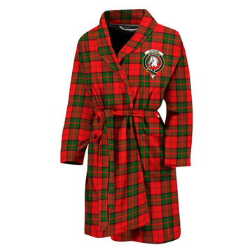 Dunbar Modern Tartan Bathrobe with Family Crest