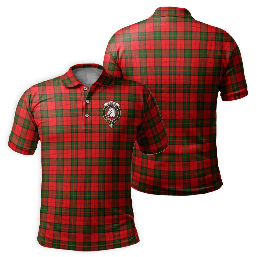 Dunbar Modern Tartan Men's Polo Shirt with Family Crest - Tartan Vibes Clothing