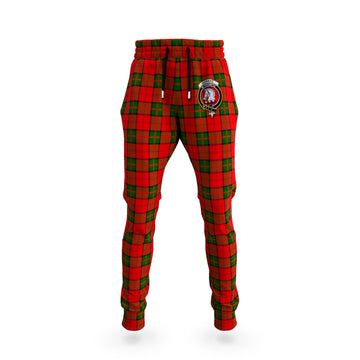 Dunbar Modern Tartan Joggers Pants with Family Crest