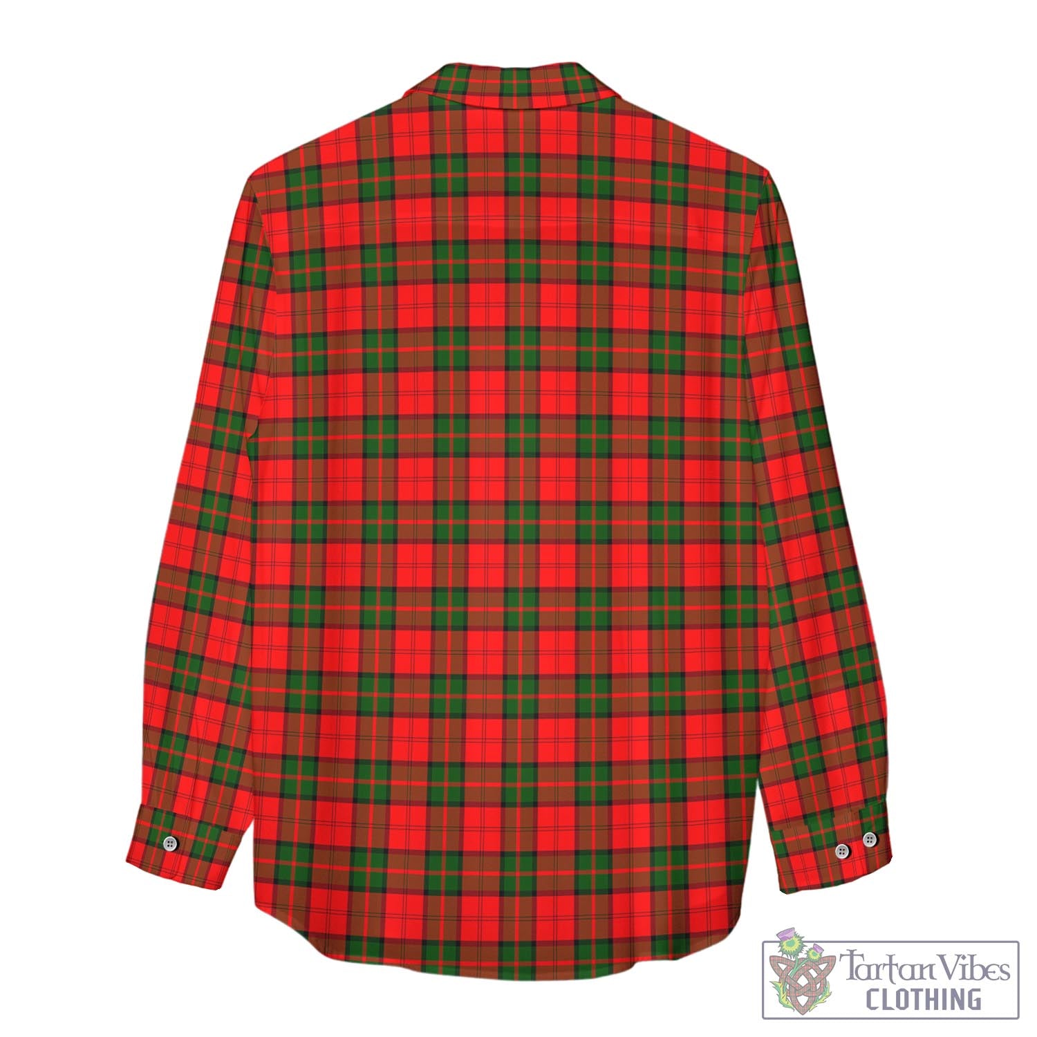 Tartan Vibes Clothing Dunbar Modern Tartan Womens Casual Shirt with Family Crest