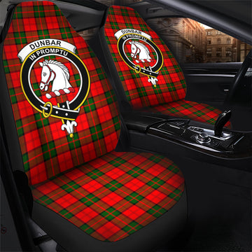 Dunbar Modern Tartan Car Seat Cover with Family Crest