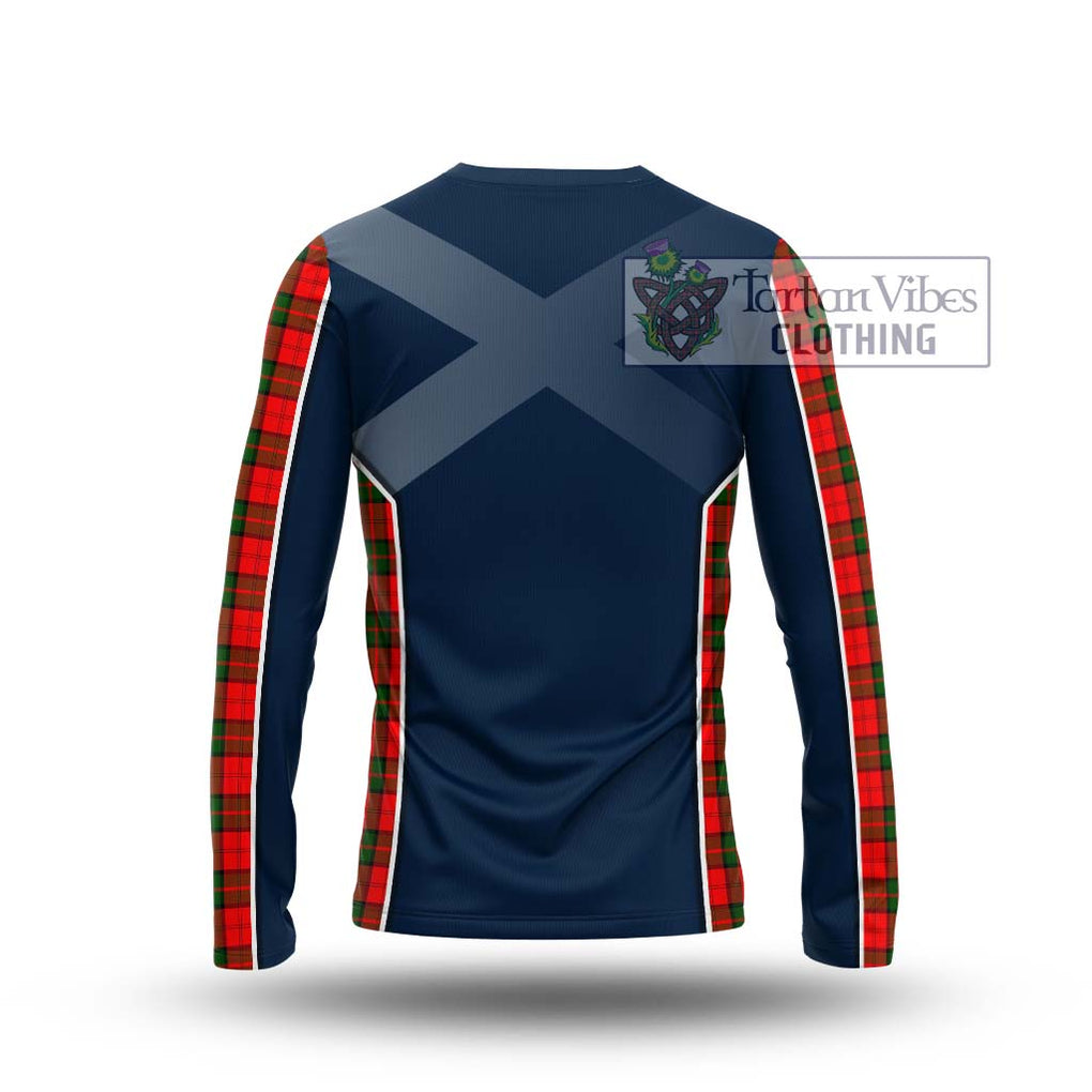 Dunbar Modern Tartan Long Sleeve T-Shirt with Family Crest and Lion Rampant Vibes Sport Style - Tartan Vibes Clothing