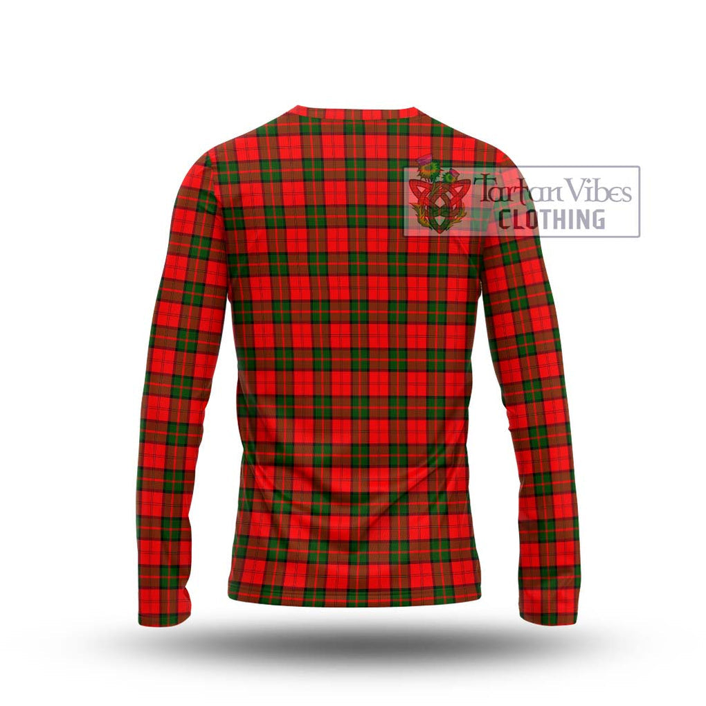 Dunbar Modern Tartan Long Sleeve T-Shirt with Family Crest DNA In Me Style - Tartanvibesclothing Shop