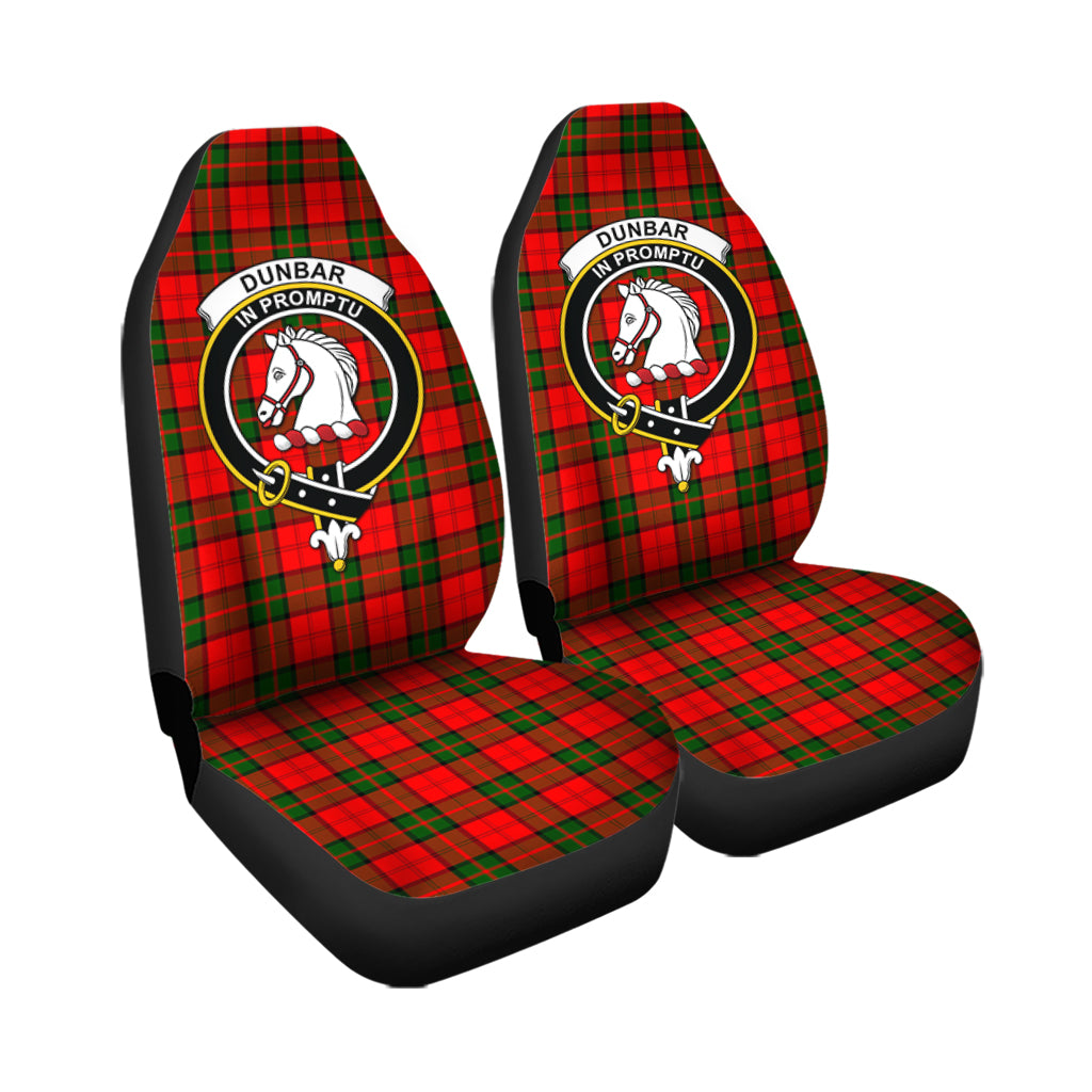 Dunbar Modern Tartan Car Seat Cover with Family Crest - Tartanvibesclothing