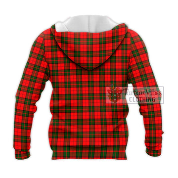 Dunbar Modern Tartan Knitted Hoodie with Family Crest DNA In Me Style