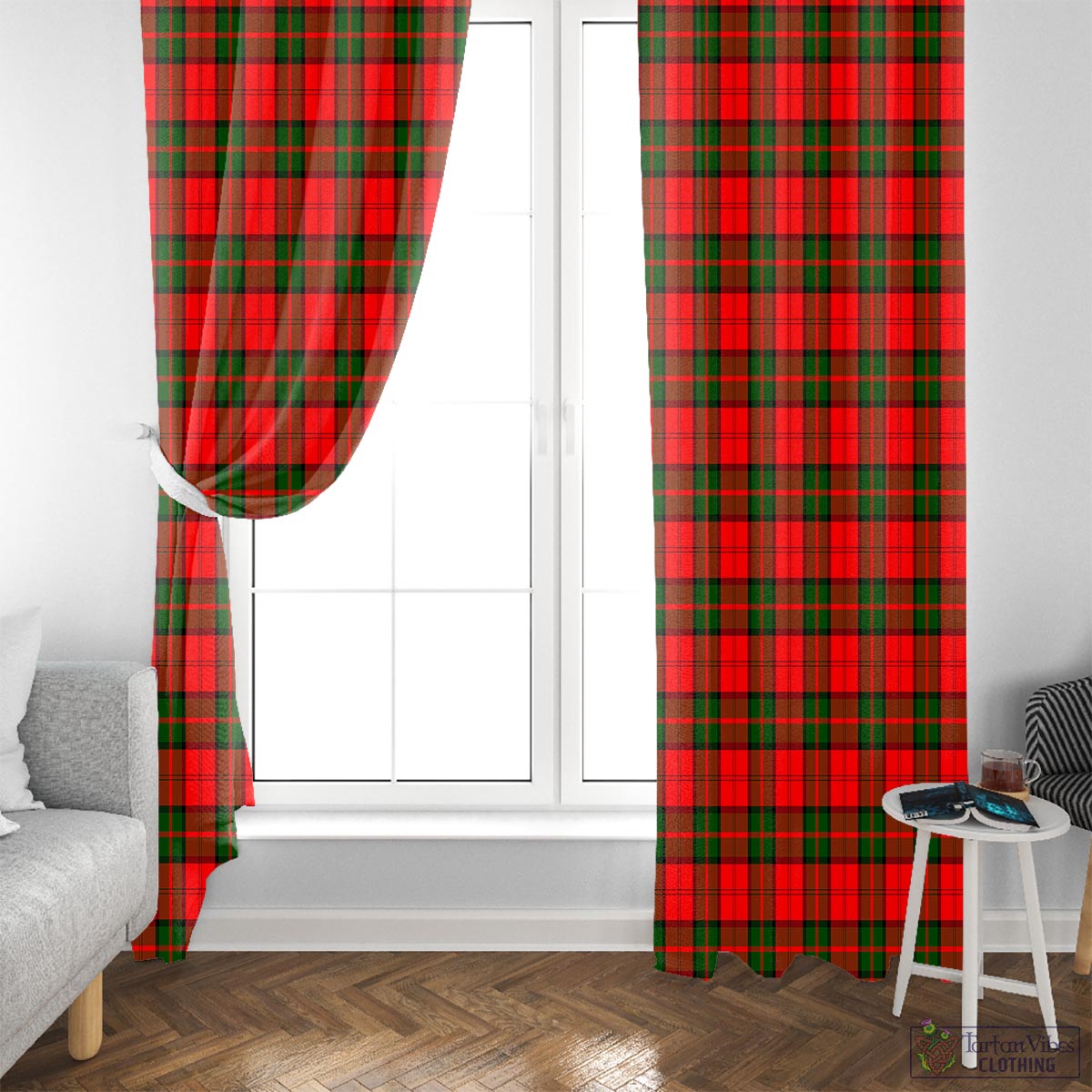 Dunbar Modern Tartan Window Curtain