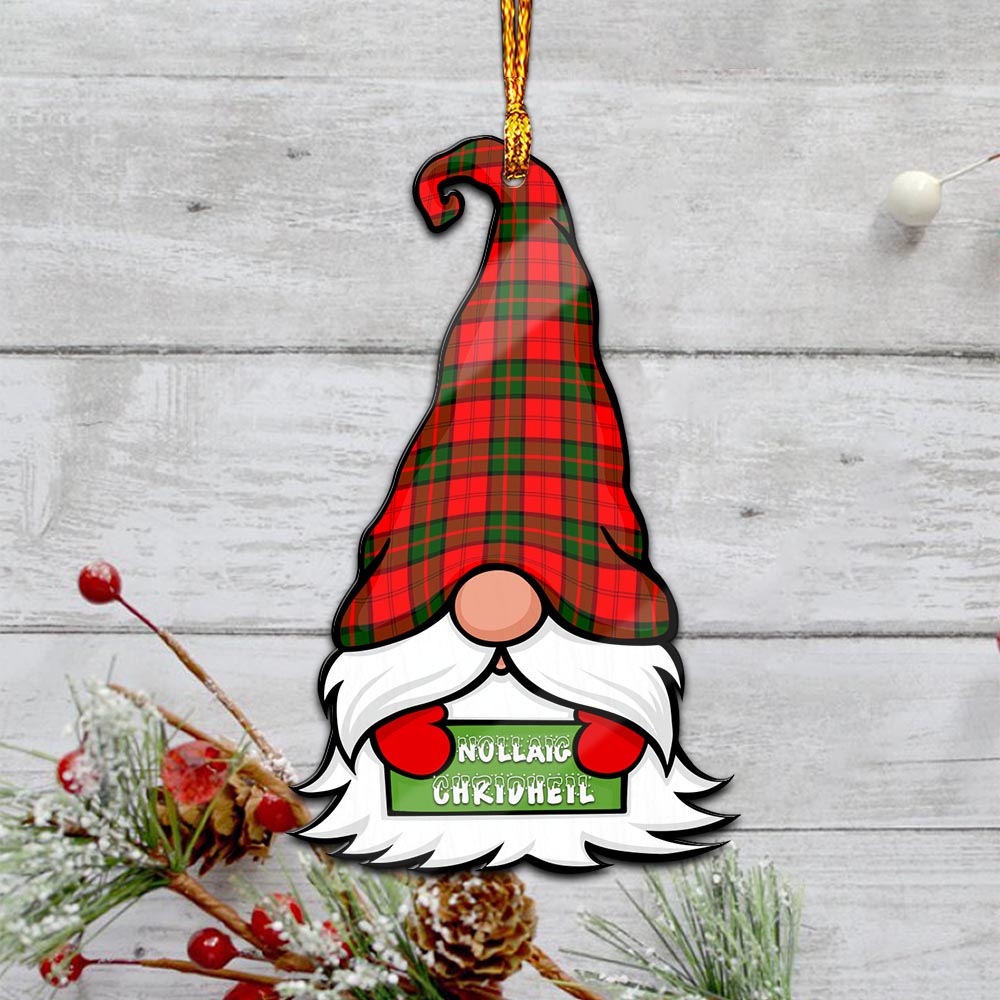 Dunbar Modern Gnome Christmas Ornament with His Tartan Christmas Hat - Tartanvibesclothing