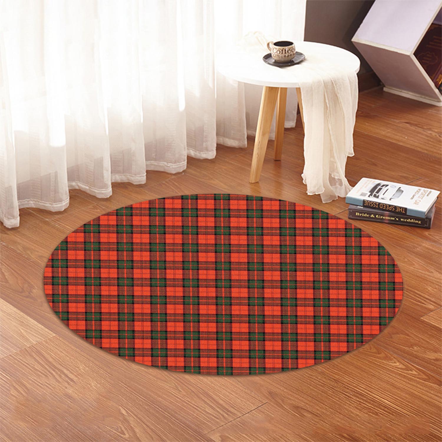 Dunbar Modern Tartan Round Rug - Tartanvibesclothing