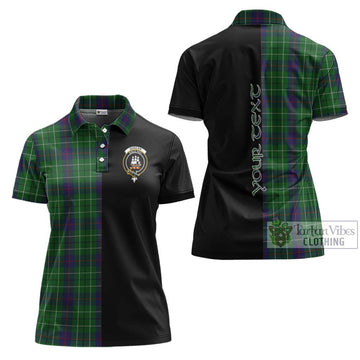 Duncan Tartan Women's Polo Shirt with Family Crest and Half Of Me Style