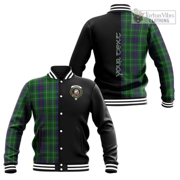 Duncan Tartan Baseball Jacket with Family Crest and Half Of Me Style