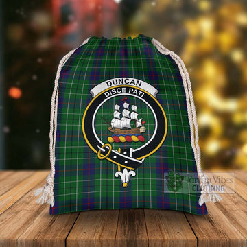 Duncan Tartan Christmas Santa's Bag with Family Crest