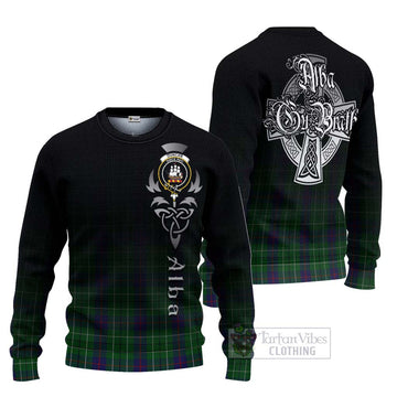 Duncan Tartan Ugly Sweater Featuring Alba Gu Brath Family Crest Celtic Inspired