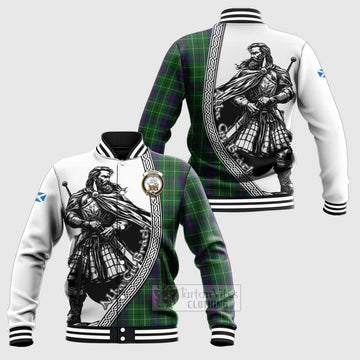 Duncan Tartan Clan Crest Baseball Jacket with Highlander Warrior Celtic Style