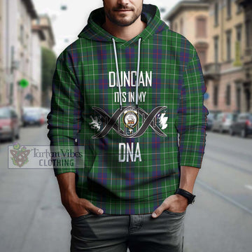 Duncan Tartan Hoodie with Family Crest DNA In Me Style