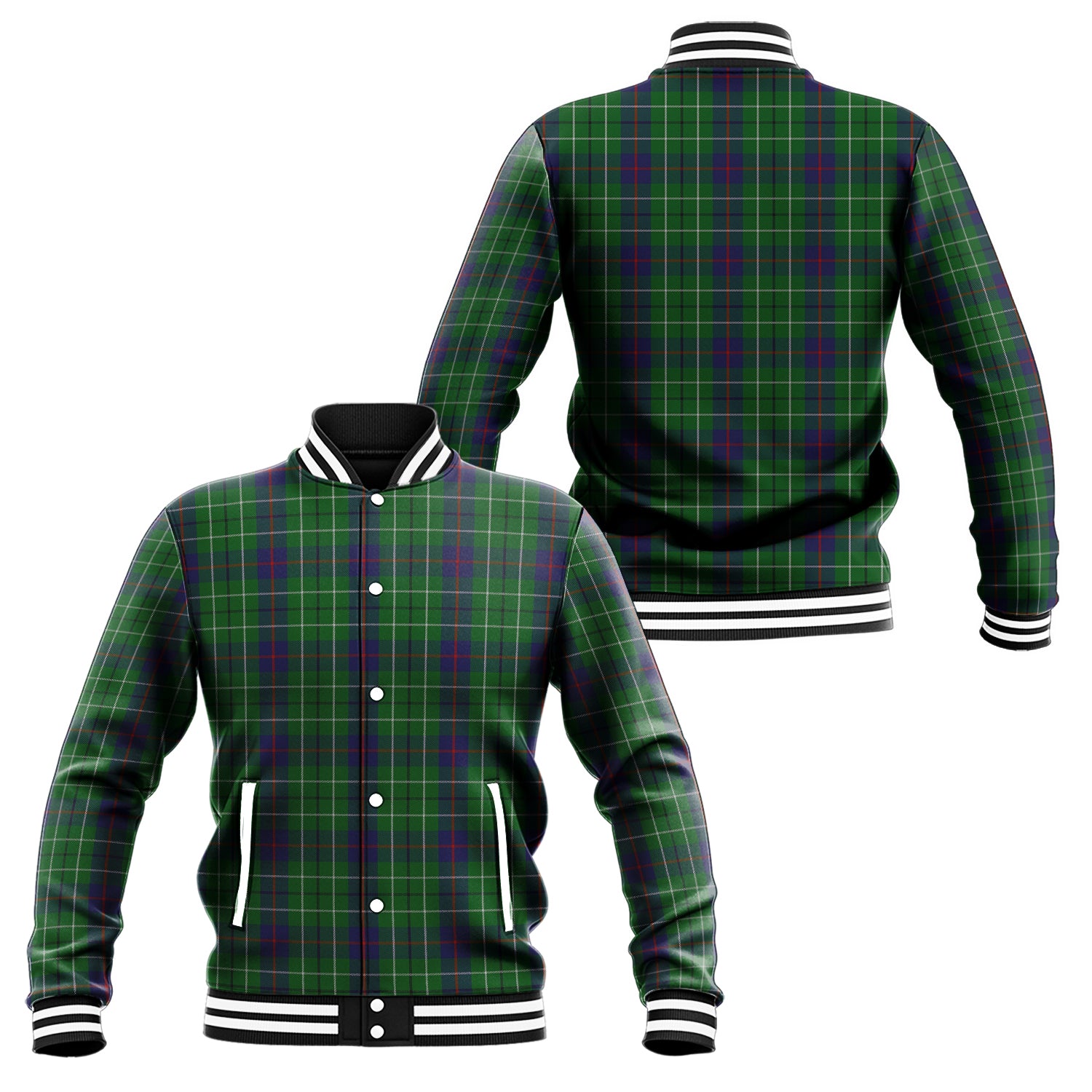 Duncan Tartan Baseball Jacket Unisex - Tartan Vibes Clothing