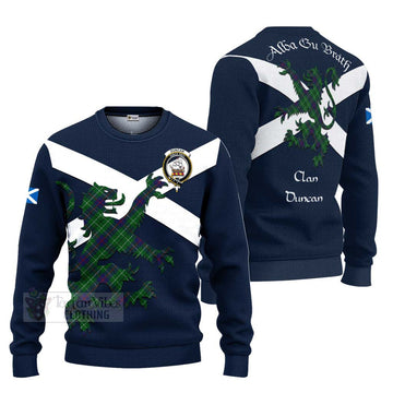 Duncan Tartan Lion Rampant Ugly Sweater Proudly Display Your Heritage with Alba Gu Brath and Clan Name