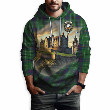 Duncan Tartan Family Crest Hoodie with Scottish Ancient Castle Style Pullover Hoodie - Tartan Vibes Clothing