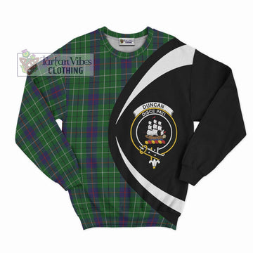 Duncan Tartan Sweatshirt with Family Crest Circle Style