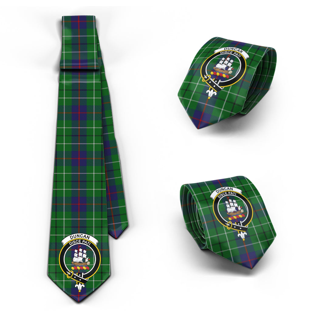 Duncan Tartan Classic Necktie with Family Crest Necktie One Size - Tartan Vibes Clothing