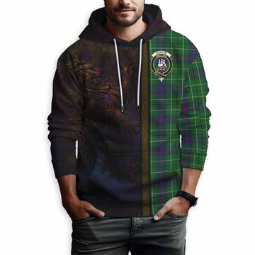 Duncan Tartan Family Crest Hoodie Alba Gu Brath Be Brave Lion Ancient Style Pullover Hoodie - Tartan Vibes Clothing