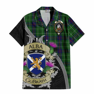 Duncan Tartan Family Crest Hawaiian Shirt Lion Rampant Royal Thistle Shield Celtic Inspired Kid - Tartan Vibes Clothing