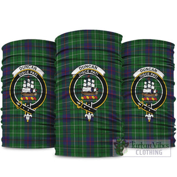 Duncan Tartan Neck Gaiters, Tartan Bandanas, Tartan Head Band with Family Crest