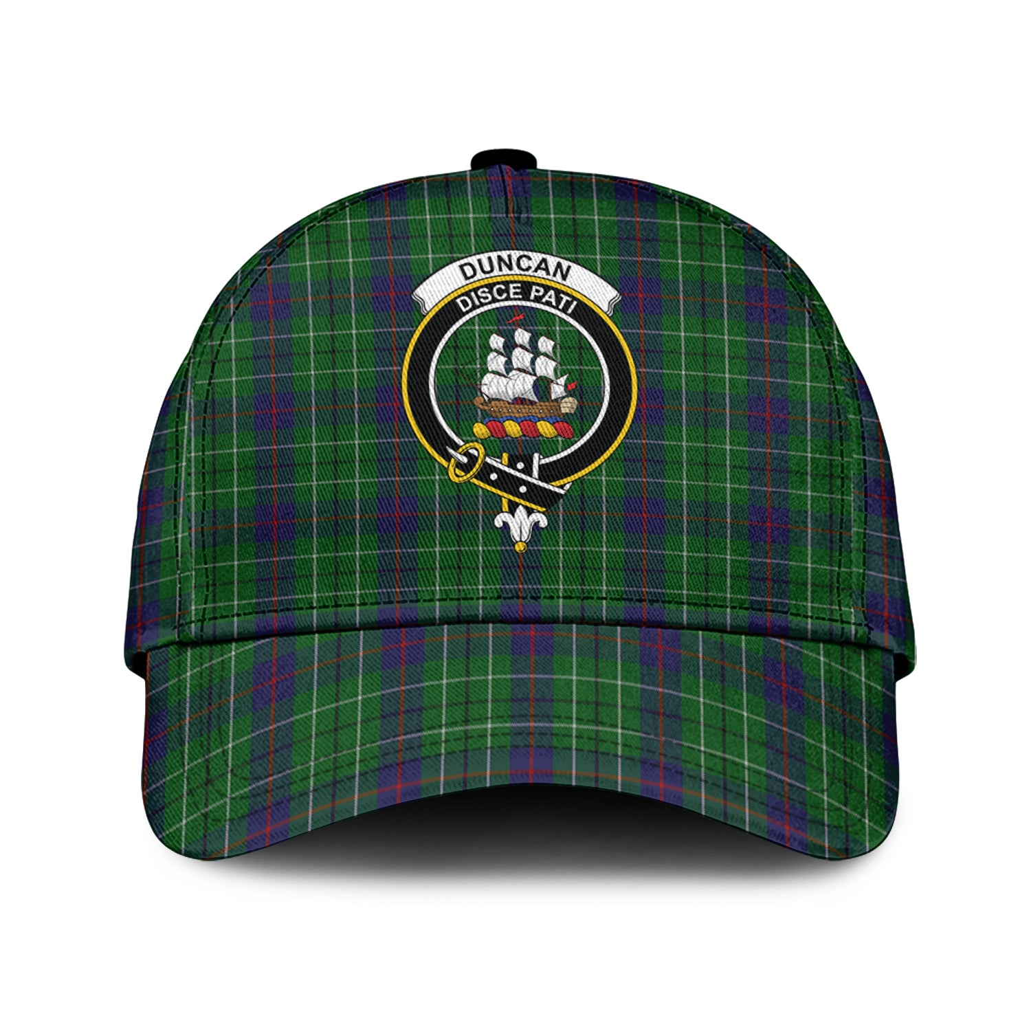 Duncan Tartan Classic Cap with Family Crest Classic Cap Universal Fit - Tartan Vibes Clothing