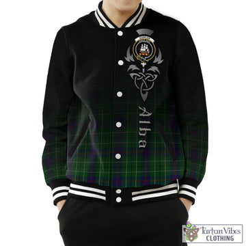 Duncan Tartan Baseball Jacket Featuring Alba Gu Brath Family Crest Celtic Inspired