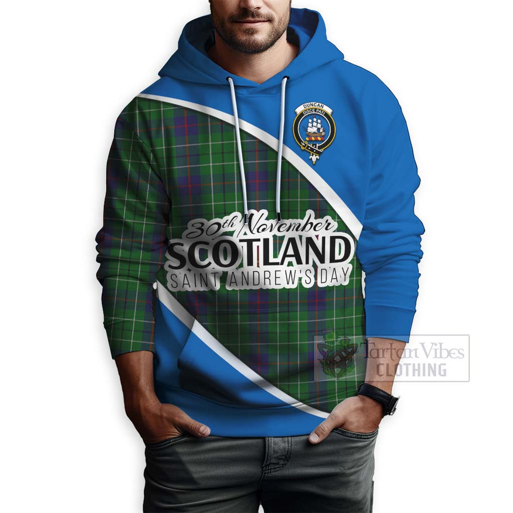 Tartan Vibes Clothing Duncan Family Crest Tartan Hoodie Celebrate Saint Andrew's Day in Style