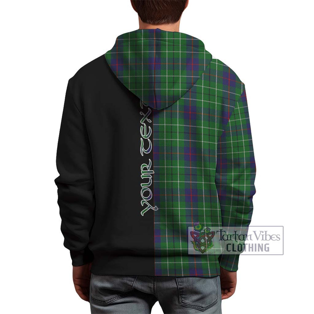 Duncan Tartan Hoodie with Family Crest and Half Of Me Style - Tartanvibesclothing Shop