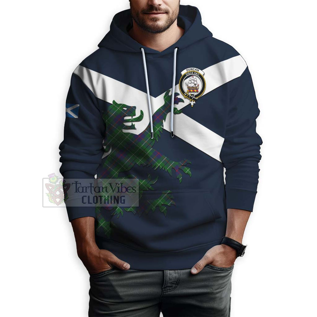 Tartan Vibes Clothing Duncan Tartan Lion Rampant Hoodie – Proudly Display Your Heritage with Alba Gu Brath and Clan Name