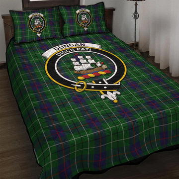 Duncan Tartan Quilt Bed Set with Family Crest